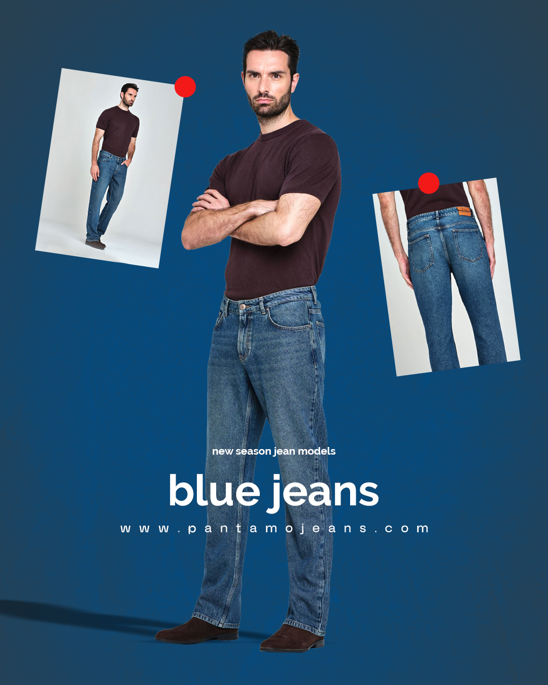 WIDE LEG ERKEK JEAN PANTOLON