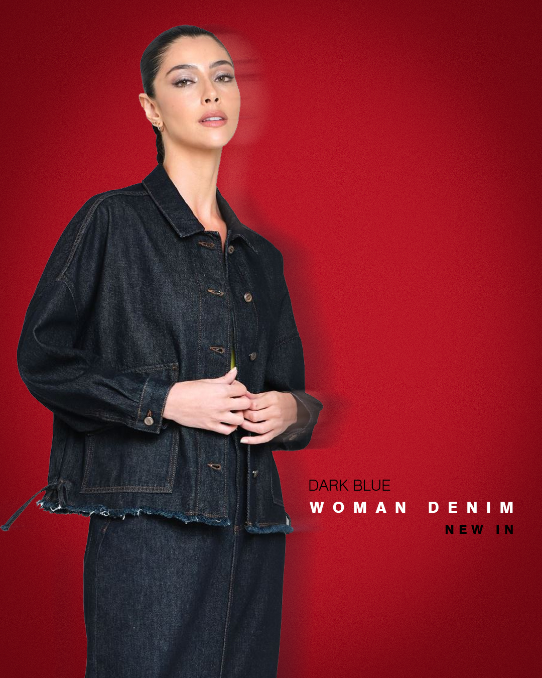 OVERSIZE KADIN JEAN CEKET