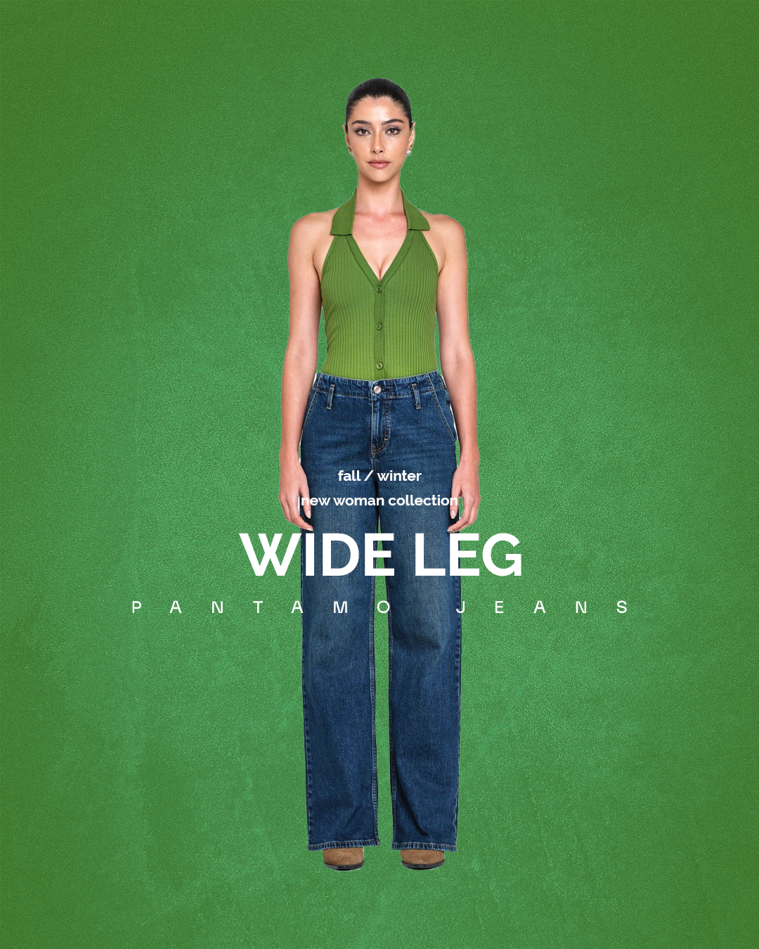 WIDE LEG KADIN JEAN PANTOLON