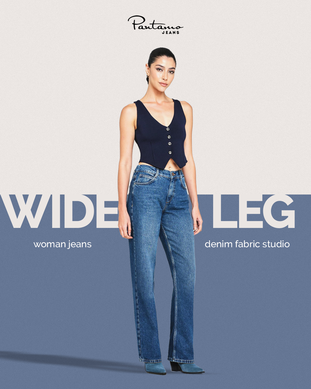 WIDE LEG KADIN JEAN PANTOLON