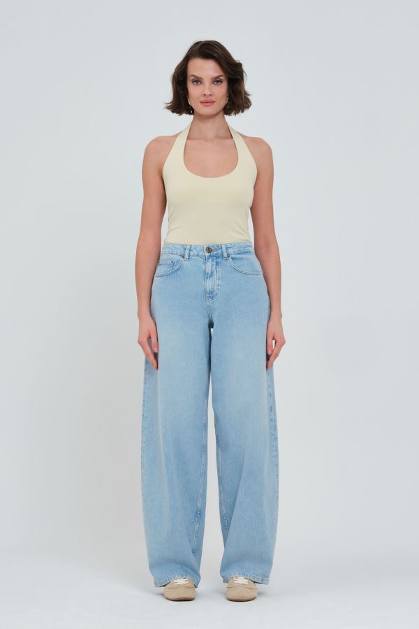 Mavi Baggy Kadın Jean Pantolon
