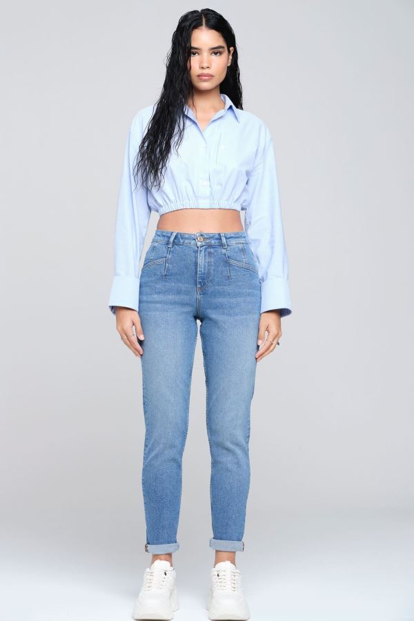 Mavi Boyfrıend Kadın Jean Pantolon