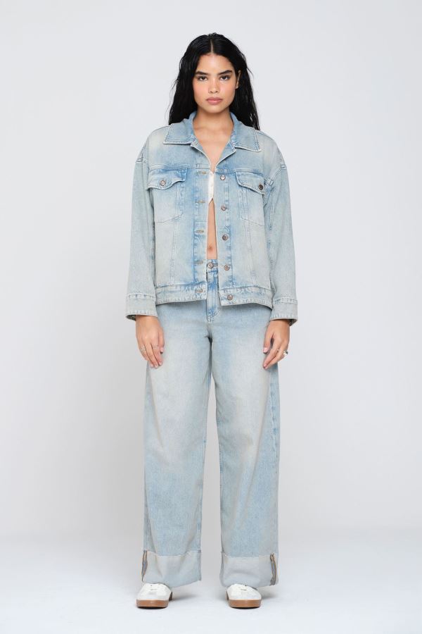 Mavi Oversıze Jean Jacket