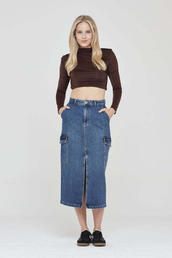 Mavi Kadın Kot Jean Etek