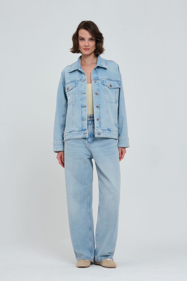 Mavi Kadın Oversıze Kot Ceket