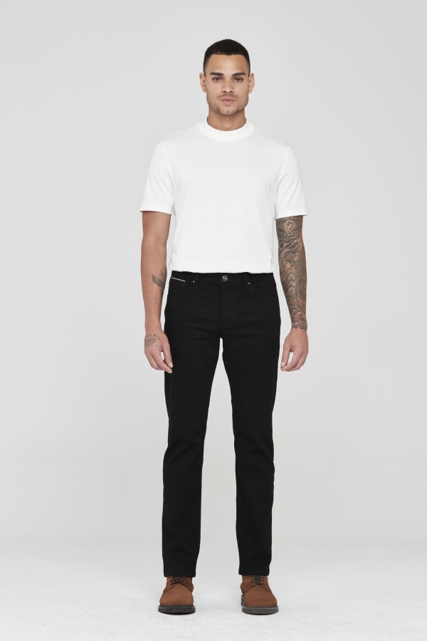 Siyah Regular Straıght Erkek Jean Pantolon