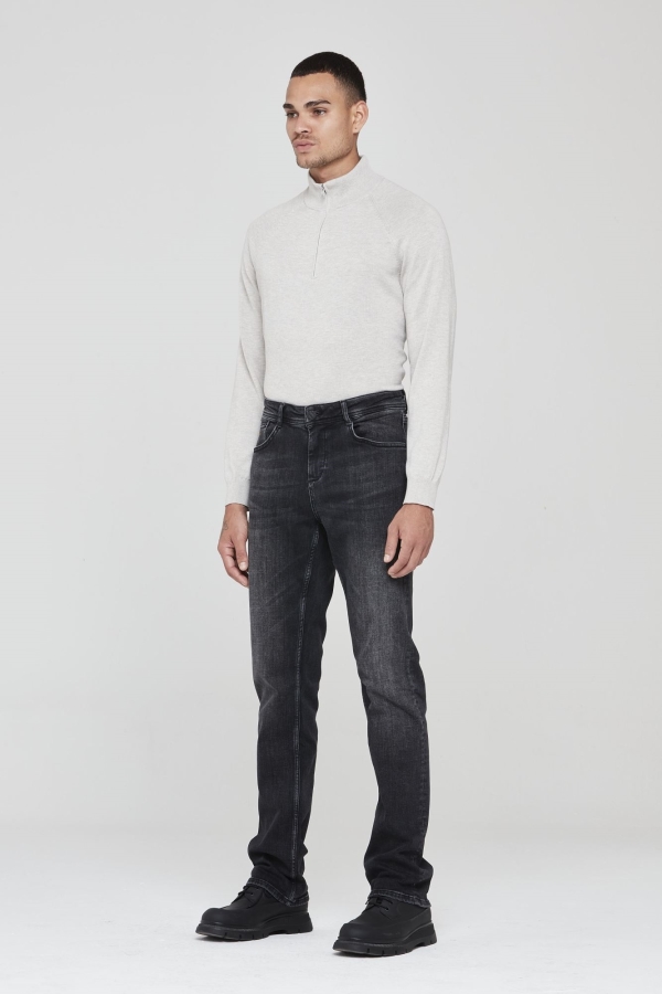 Gri Regular Straıght Erkek Jean Pantolon