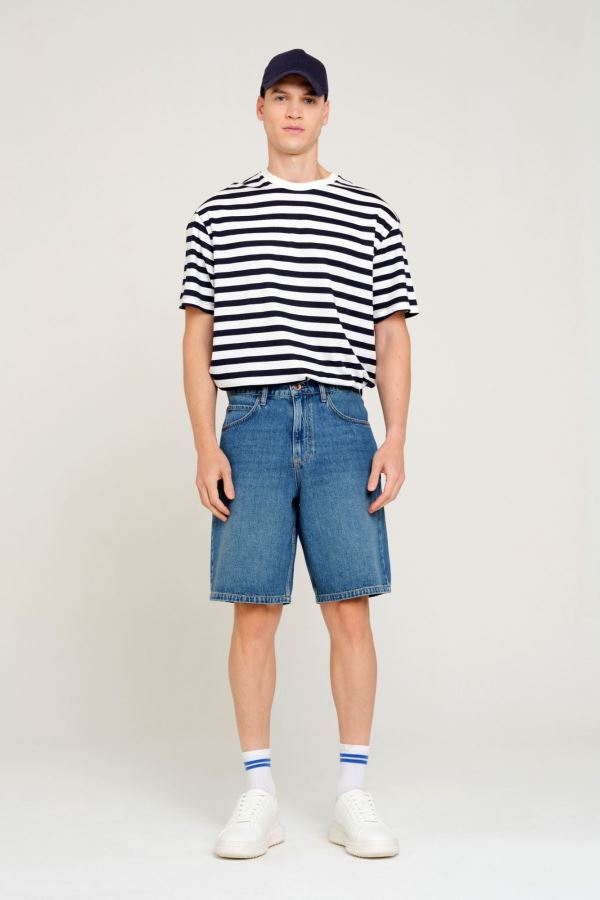 Mavi Erkek Jean Şort