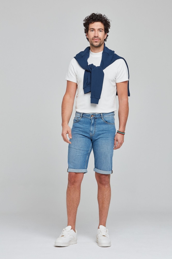 Mavi Erkek Jean Şort