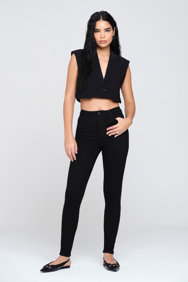 Siyah Skınny Kadın Jean Pantolon