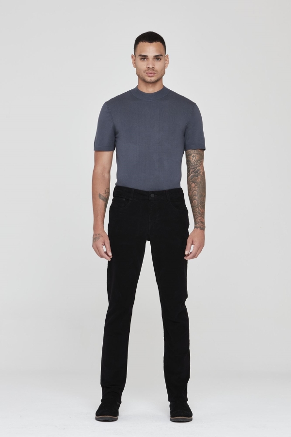 Siyah Slım Straıght Erkek Jean Pantolon