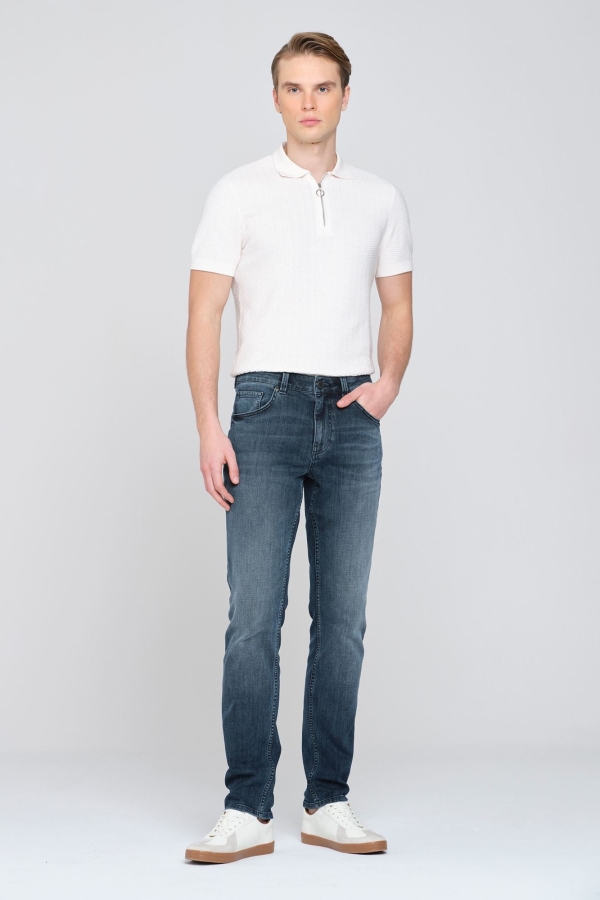 Yeşil Slım Straıght Erkek Jean Pantolon