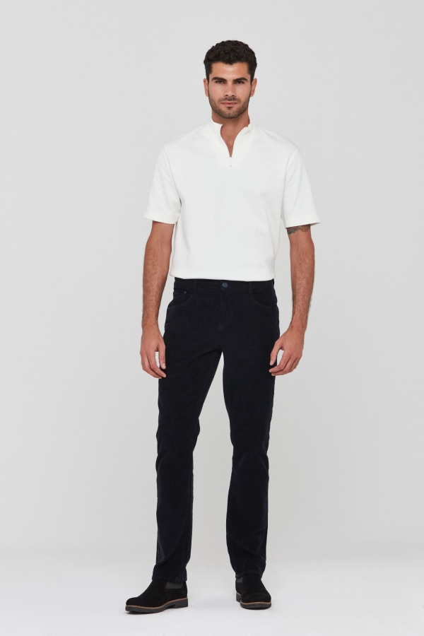 Lacivert Slım Straıght Erkek Jean Pantolon