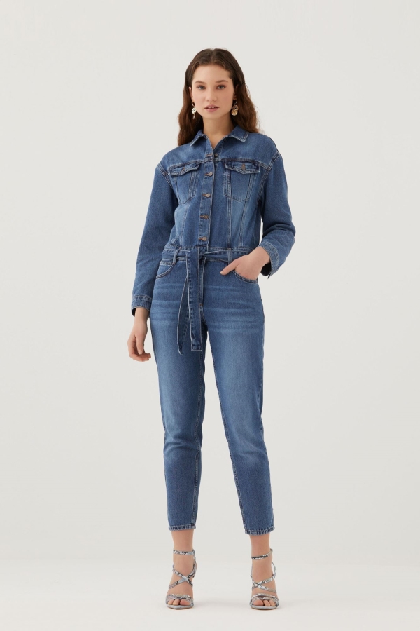 Mavi Kadın Jean Tulum