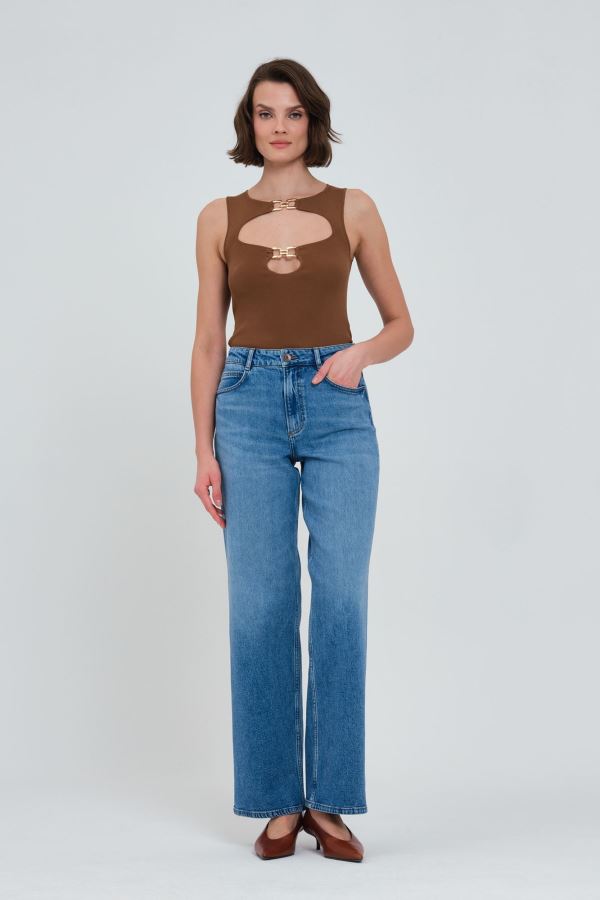 Mavi Wıde Leg Kadın Jean Pantolon