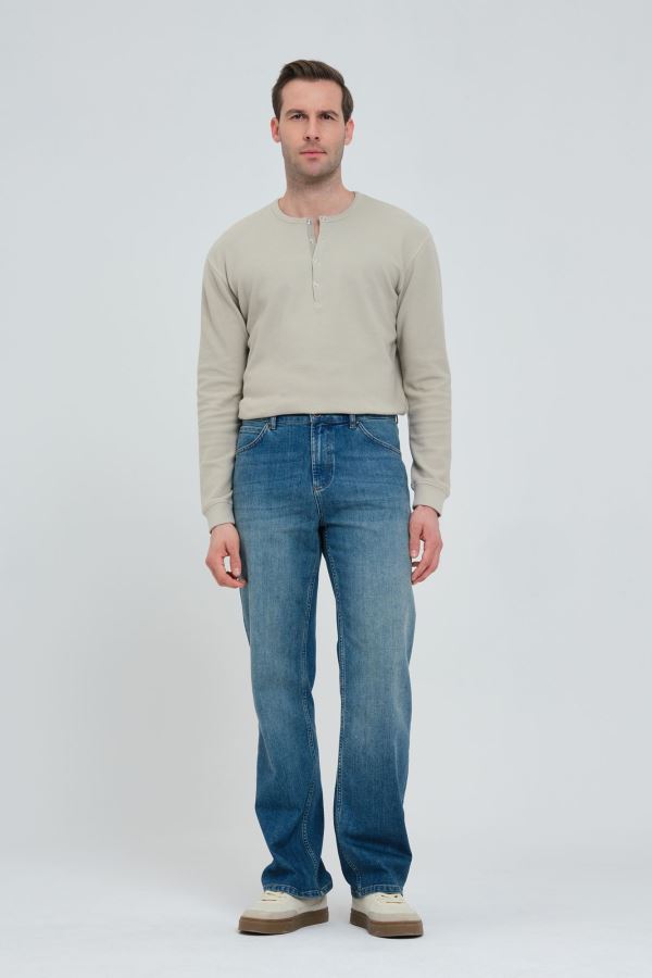 Mavi Wıde Leg Erkek Jean Pantolon