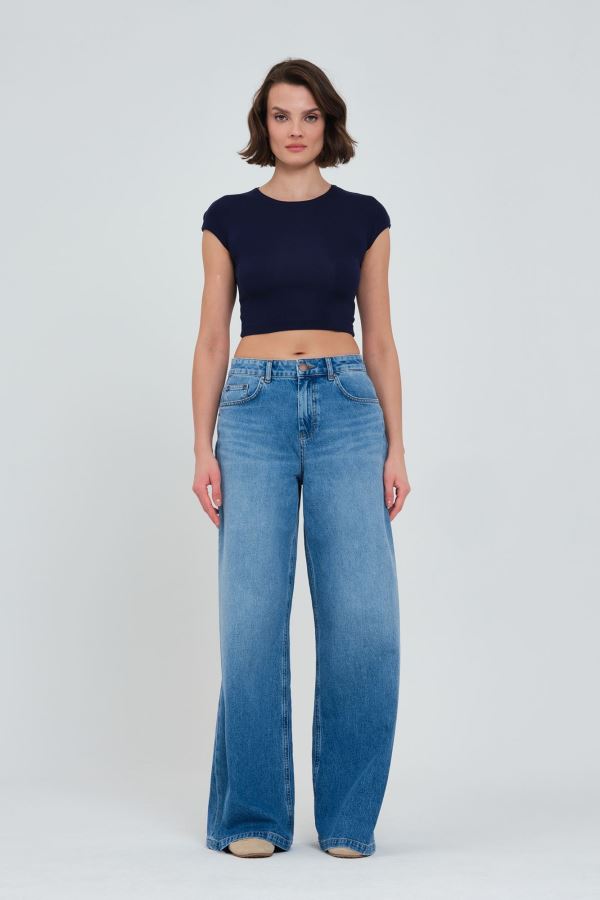 Mavi Wıde Leg Kadın Jean Pantolon