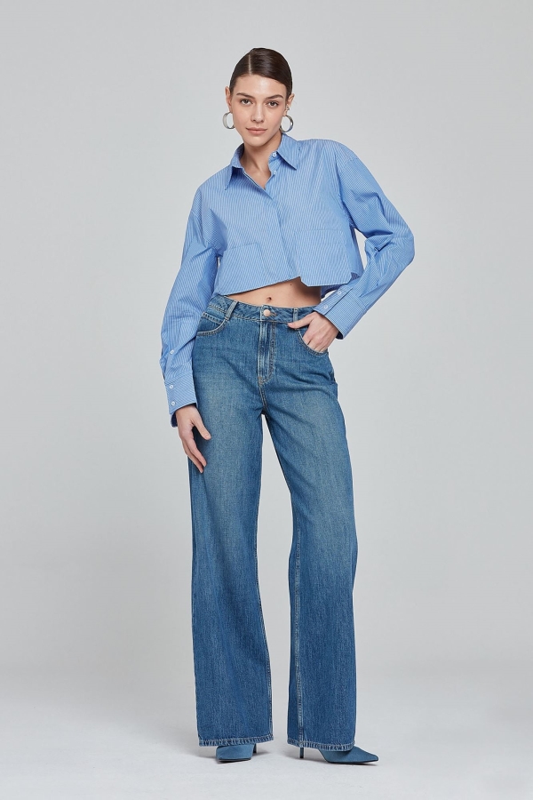 Mavi Wıde Leg Kadın Jean Pantolon