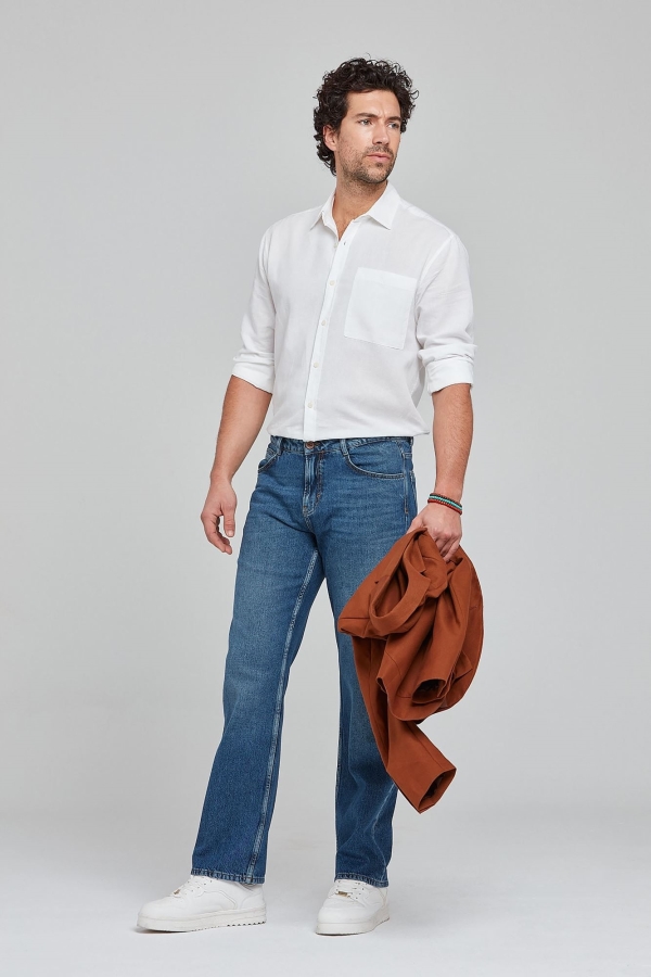 Mavi Wıde Leg Erkek Jean Pantolon